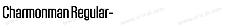 Charmonman Regular字体转换